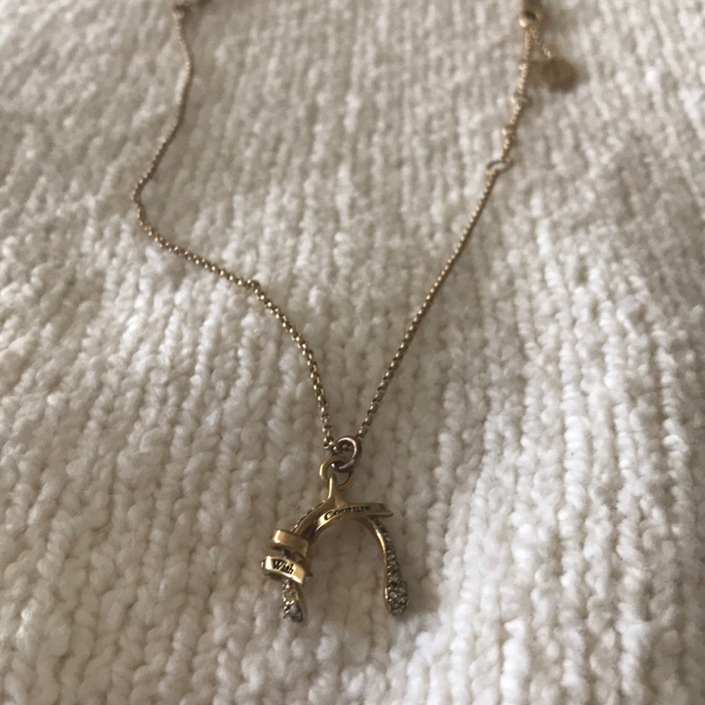 Juicy couture gold necklace